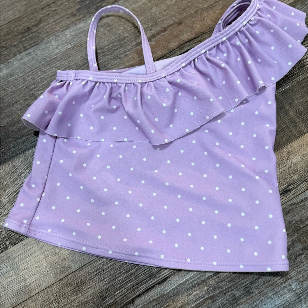 Old Navy Toddler 3T Lavender Polka Dot Two-Piece Swimsuit